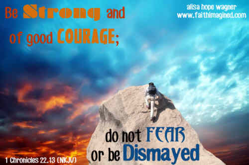 Courage brother do not stumble Though thy path be ++.