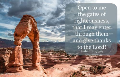 The glorious gates of righteousness