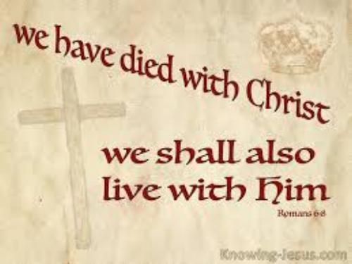 Buried with Christ and dead unto sin