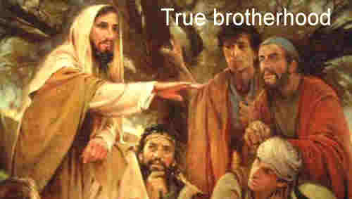 Teach us O Lord true brotherhood