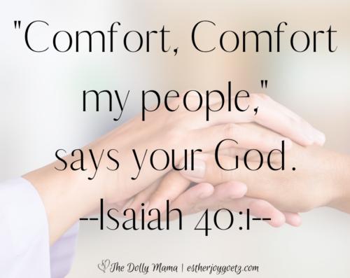 Comfort comfort ye My people