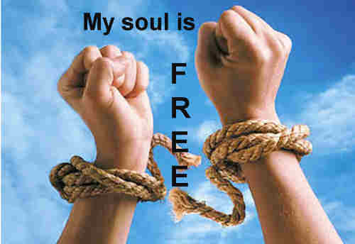I do not come because my soul Is free