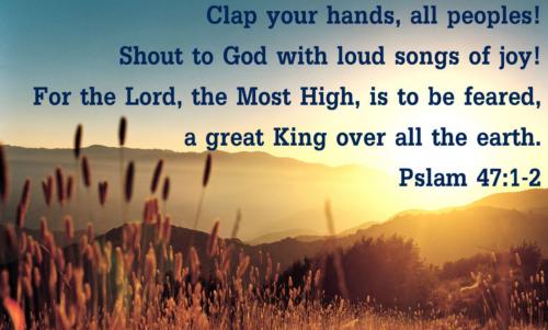 Clap your hands ye people all Praise the God