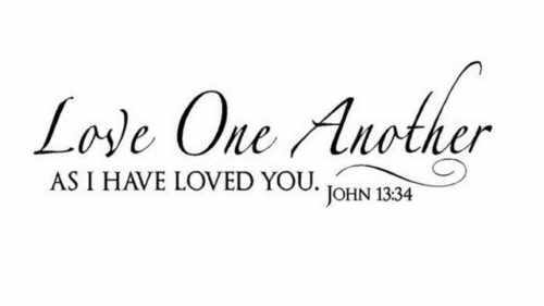 Love one another thus saith the Savior ++.