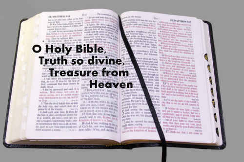 O Holy Bible truth so divine Treasure 