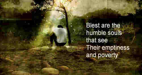 Blest are the humble souls that see Their