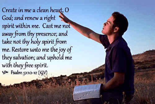 With hearts renewed and cleansed from