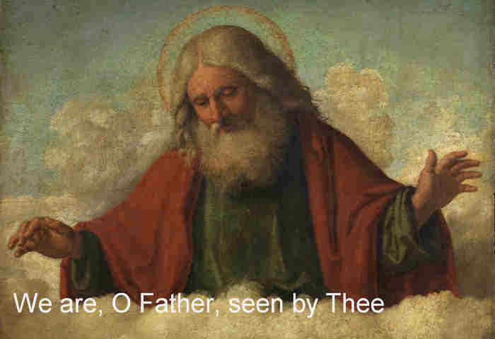 We are O Father seen by thee Although we