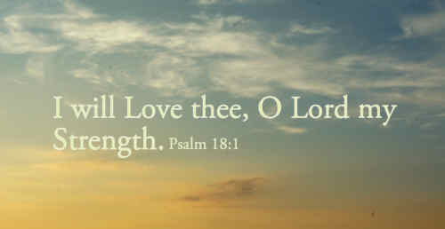 I will love thee O Lord my strength Has 