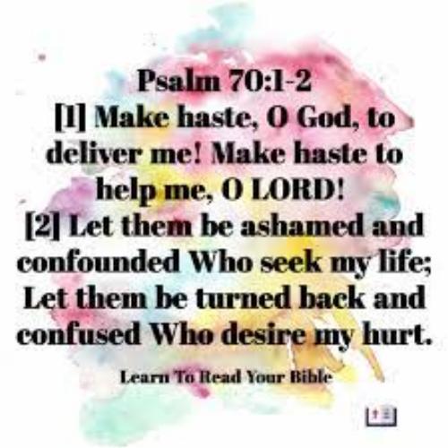 Make haste O God to save To help me