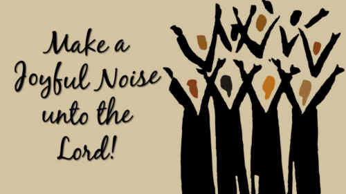 O make a joyful noise ye lands And serve
